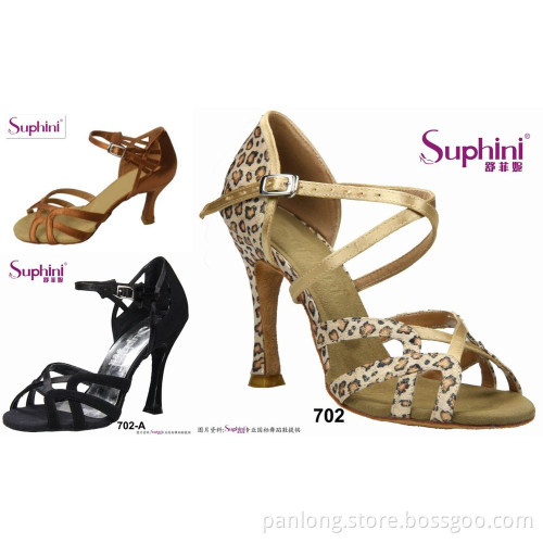 2016 Suphini Leopard Latin Salsa Dance Shoes